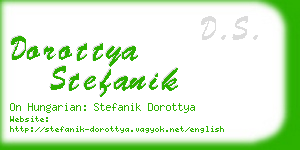 dorottya stefanik business card